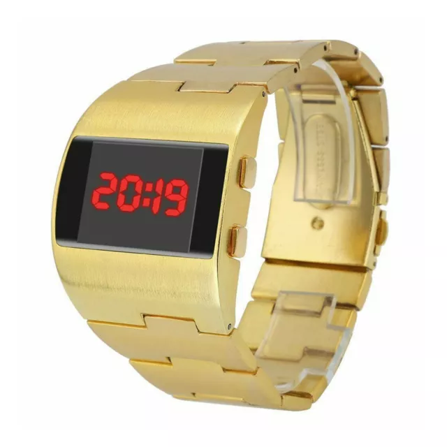 NEW 2022 Military Fashion Digital Electronic Red LED Men Wrist Watch Luxury