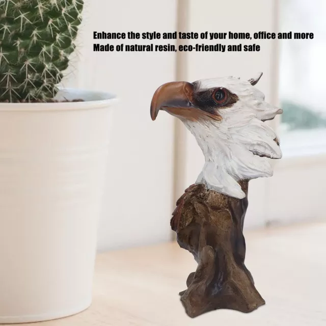 Eagle Head Figurine Imitation Wood Root Gift Decoration Minimalist Style Eagle