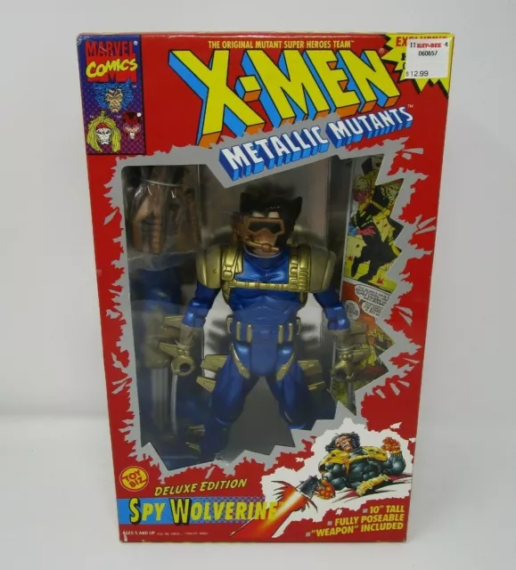 Spy Wolverine Deluxe Edition 10" Uncanny X-Men MARVEL Toy Biz Metallic Mutants