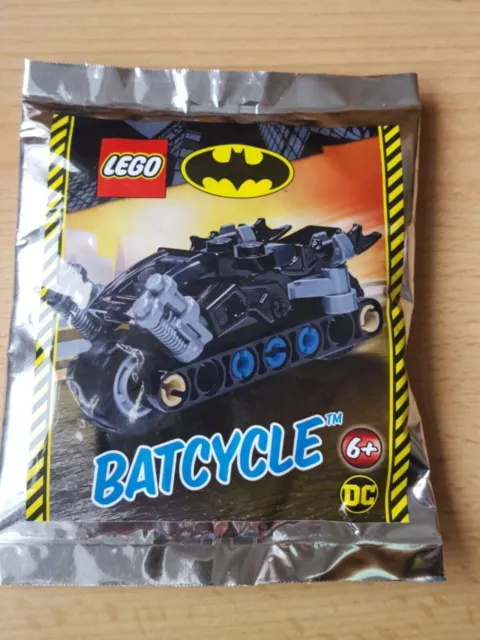 Polybag Figurine Minifigure  Lego Dc Comics Batman Foil 212222 Batcycle