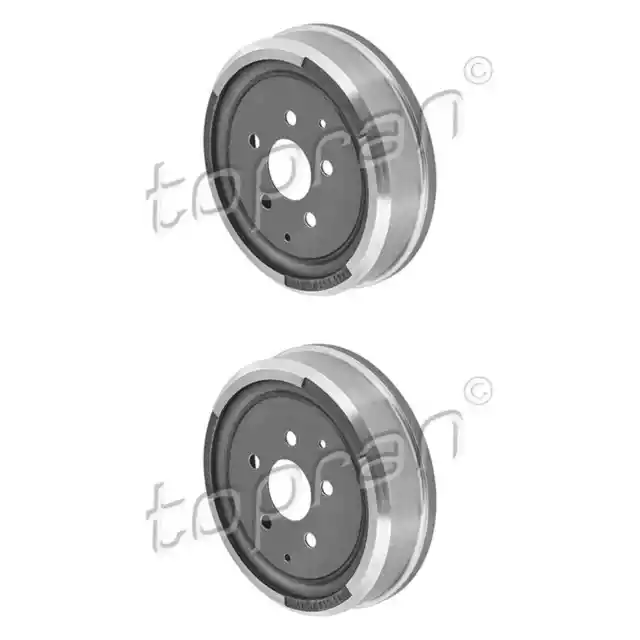 2X TOPRAN BREMSTROMMELN 252mm HINTEN PASSEND FÜR VW TRANSPORTER | 103 281