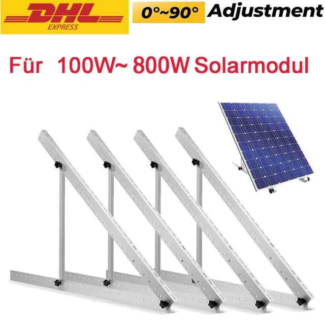 Solarpanel halterung PV Aufständerung Montage bis 114cm 100W-800W Modul 0% MwSt.