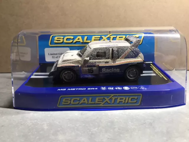 Scalextric MM. C3408 MG Metro6R4 Parc Ferme Snow Livery Ltd