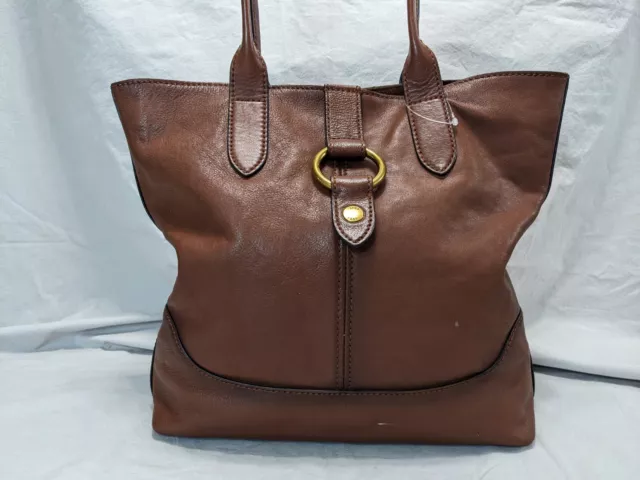 Frye Cognac Leather Ring Tote