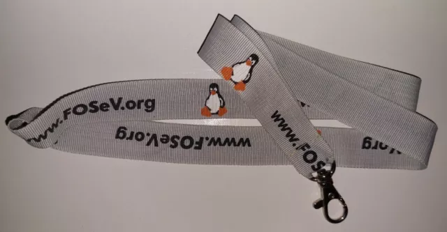 Linux FOS e.V. Schlüsselband Lanyard NEU (M117)