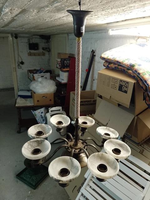 Deckenlampe mit Alabasterschalen