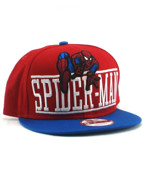 New Era Spider-Man 9fifty Snapback Hat Adjustable Marvel Comics Hero Red NWT