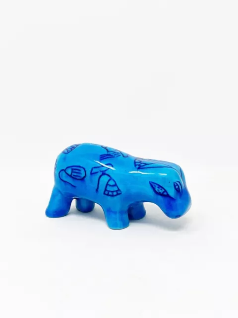 Egyptian Ceramic Blue Hippo Figurine Metropolitan Museum Of Art Reproduction