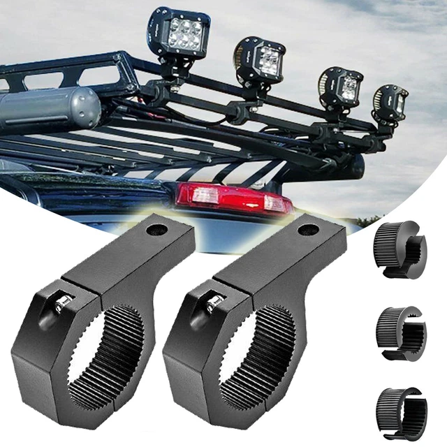 UTV ATV Mount Bracket Fits  For 1.75" to 2" Rollbar Cage LED Whip Light Flag Bar