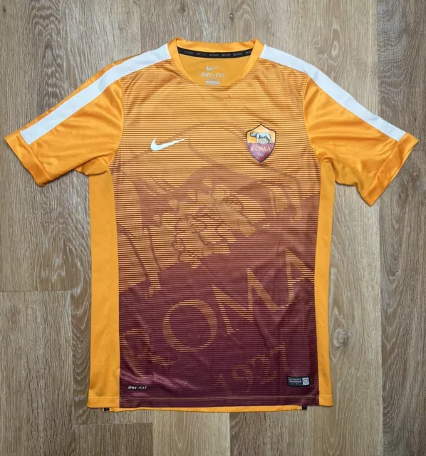 Nike 2018-2019 AS Roma Pre Match Soccer Football Training Jersey Authentic M