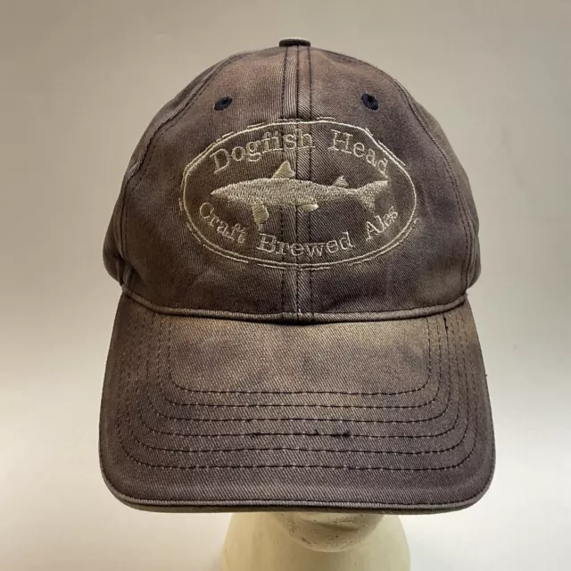 Well Worn Dogfish Head Craft Brewed Ales Baseball Cap Hat Faded Distressed Adj.