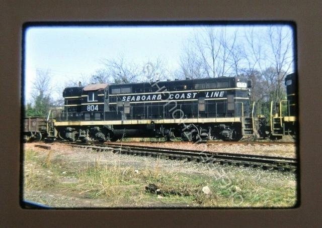 Original '70 Kodachrome Slide SCL Seaboard Coast Line 804 GP7      25O31