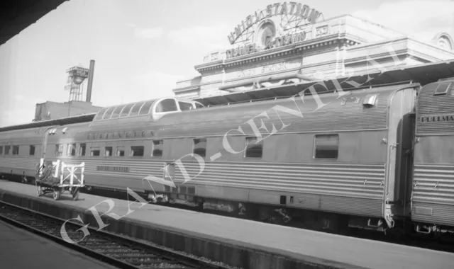 Original 1963 Chicago Burlington & Quincy Railroad Cb&Q Negative Silver Kettle