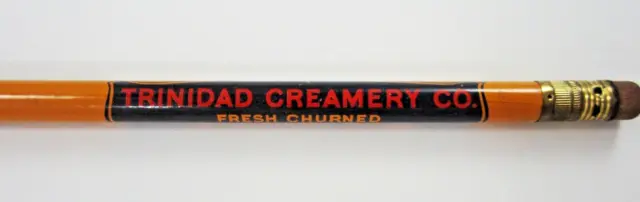 Vintage Trinidad Creamery Dairy Advertising Pencil Colorado Gold Butter 1930-50s