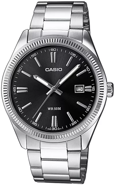 Orologio Da Polso CASIO MTP-1302D-1A1VDF Analogico Uomo Acciaio Data lac