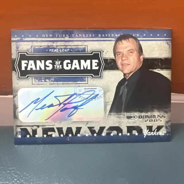 2005 Donruss Fans Of The Game Meat Loaf Auto
