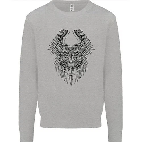 Two Roman Skulls Mens Sweatshirt Jumper