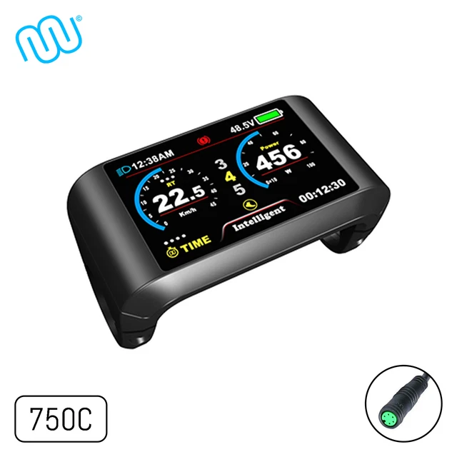 Porte-bagages Windmeile Pour E-Bike Avec Support Batterie - Acier Noir 36/48V (Neuf)