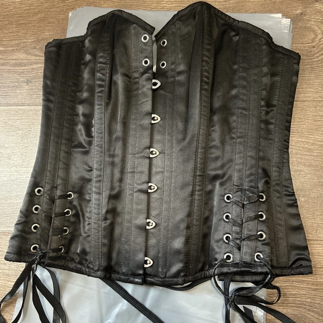 Corset What Kattie Did 20 Pouces - Argenté, Soie/coton, Porté 3 Fois, Très Bon état