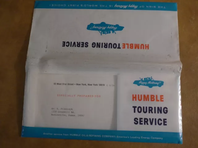 Kit de service touristique Humble vers 1964 avec guide touristique européen Esso et cartes