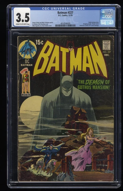 Batman #227 CGC VG- 3.5 Detective Comics #31 Homage! Classic Neal Adams!