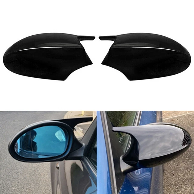 Gloss Black M-Style Door Side Mirror Cover Caps For BMW E90 E91 E92 E93 Pre-LCI
