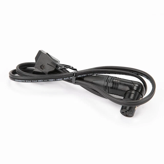 Litepanels 3-Pin XLR to 2-Pin P-Tap Battery Cable for Astra  Hilio LED #1710670