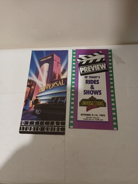 UNIVERSAL STUDIOS MAP Orlando 90s rare EUR 5,65 - PicClick DE