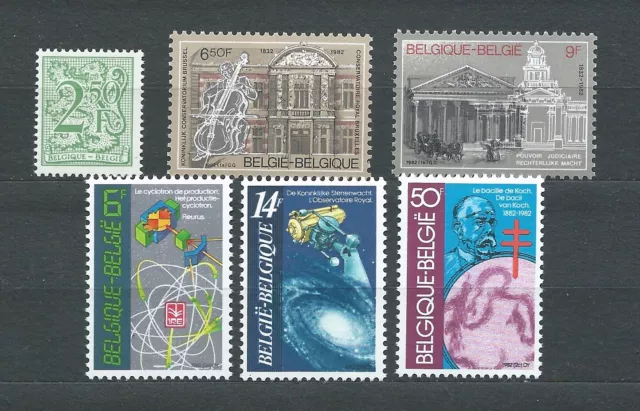 BELGIË BELGIQUE - 1982 YT 2033 à 2038 - TIMBRES NEUFS** MNH LUXE