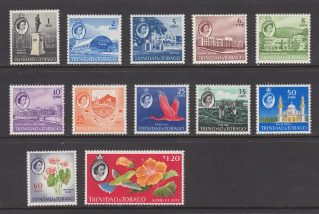 Trinidad and Tobago 1960 mint definitives to $1.20 value