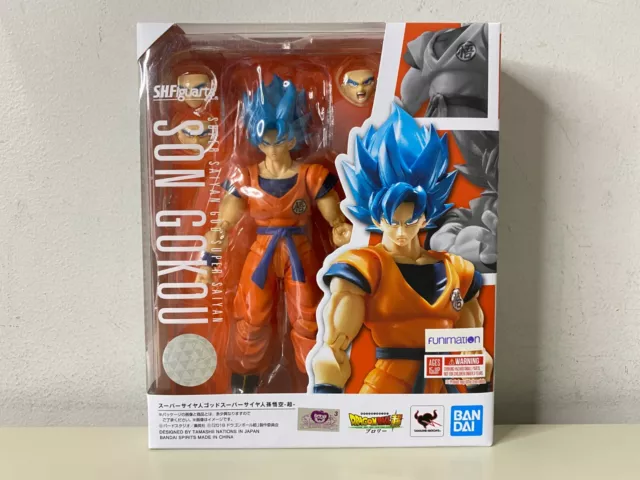 SARZI 10 Inch Dragon Ball Action Figure Super Saiyan Blue Goku,Orange，Age  2+ 