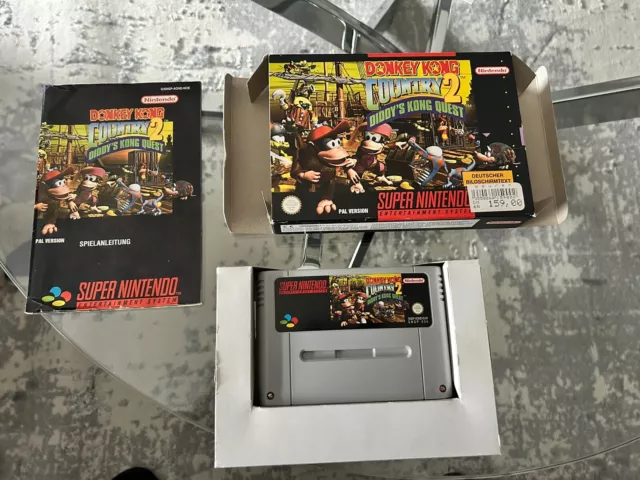 SNES Donkey Kong Country 2 in OVP mit Anleitung Super Nintendo PAL Spiel