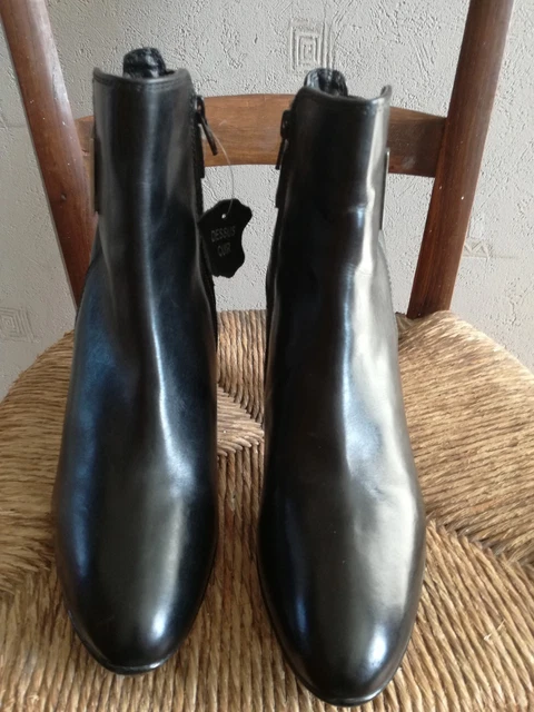 Bottines Noires Otra Cosa Pointure 40 Cuir Doublees Neuves Etiquettes