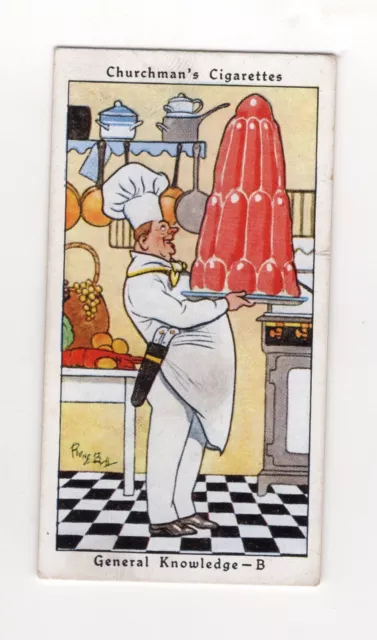 Churchman Howler Cigarette Card 1937. #13 A large jelly tower
