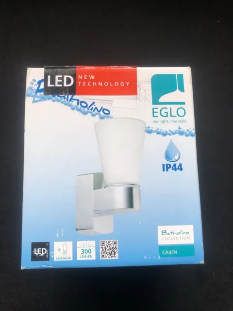 EGLO CAILIN G9 LED Chrom Badleuchte ￼Wandleuchte Spiegelleuchte 2,5W 300lm Warm