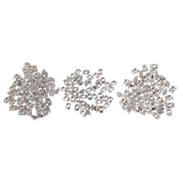 50Pcs 3D Printer    T Type Nut Fastener Connector For 2020 Profile