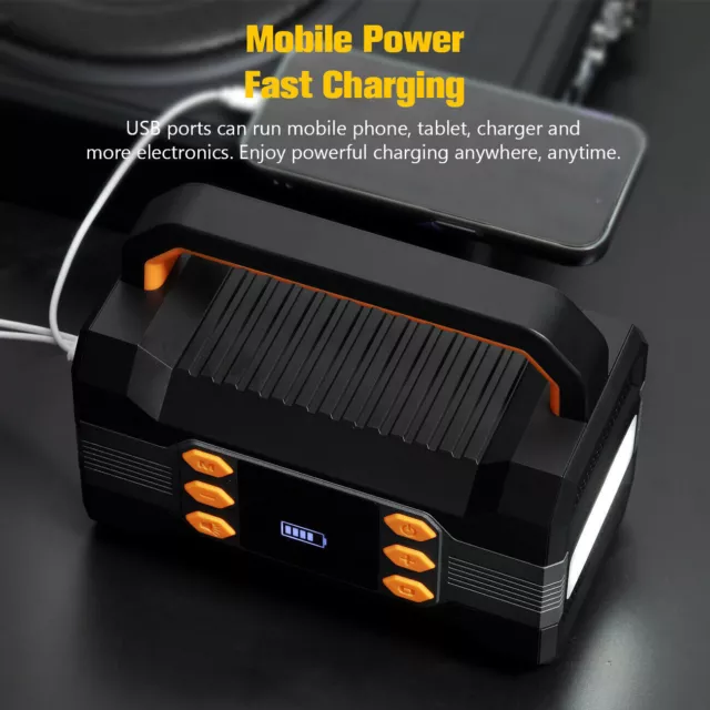 26800mah AUTO Starthilfe Ladegerät Booster 12V Powerbank Luftpumpe Kompressor 3