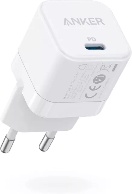 Anker PowerPort III 20W USB-C Netzteil Ladewürfel Fast Charging mit iPhone 13/12