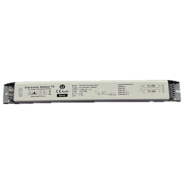 Ballast électronique ERC Pour Tubes T5 - Puissance 2x18W/24W/36W/40W, Référence MECTRONIC SQ/U 696483