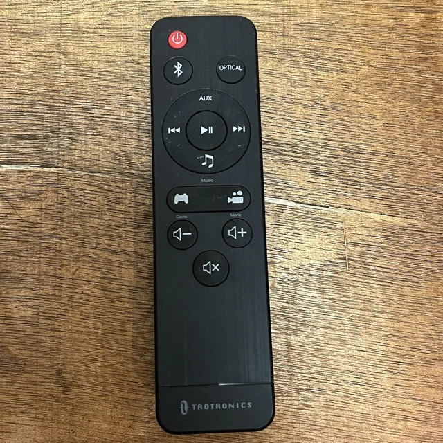 Replacement Remote Control For TaoTronics TT-SK023 Bluetooth Sound Bar - Black