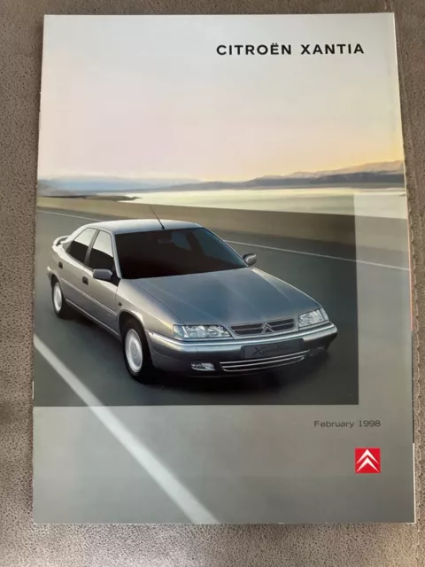 Citroen Xantia 17-page glossy sales brochure - Feb 1998