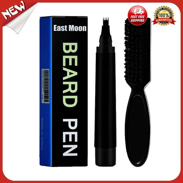 Plumas para colorear con bigote de 4 clavijas para reparar barba útil bolígrafo moldeador salón en casa para