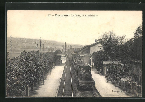 CPA Dormans, La gare, vue interieure