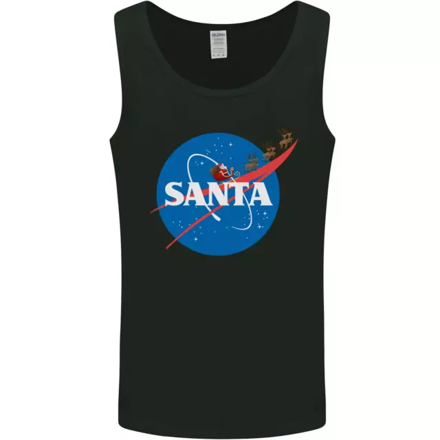 Babbo Natale Nasa Parodia Divertente Natale Uomo Canotta Maglia