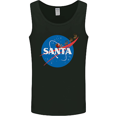 Santa Clause NASA Parody Funny Christmas Mens Vest Tank Top