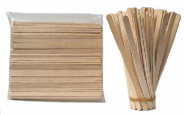 Natural Wooden Pop Sticks Craft Popsicle Mixed Packs Food Grade Coffee Sticks