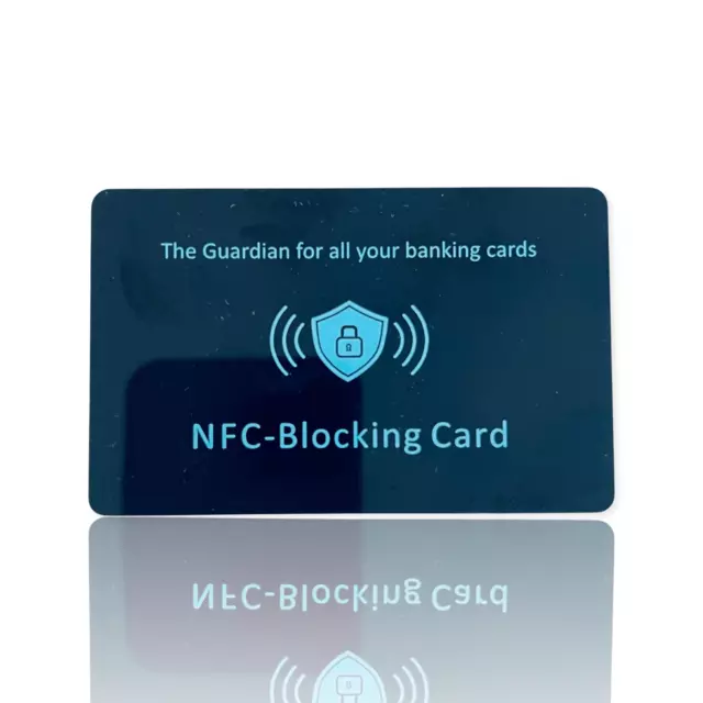1x RFID Blocker Karte NFC Schutz für EC & Kreditkarten Schutzkarte Blocking Card