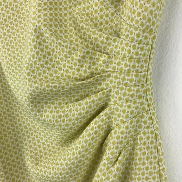 Adrianna Papell Womens Yellow Sheath Dress Size 4 2