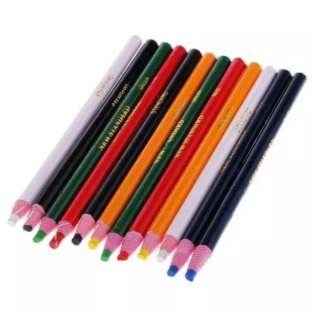 2Pcs China Markers Peel Off Chinagraph Grease Wax Pencil For Metal Glass Fabric