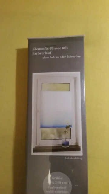 KLEMMFIX - PLISSEE mit Farbverlauf 40 X 130 cm EUR 5,90 - PicClick DE